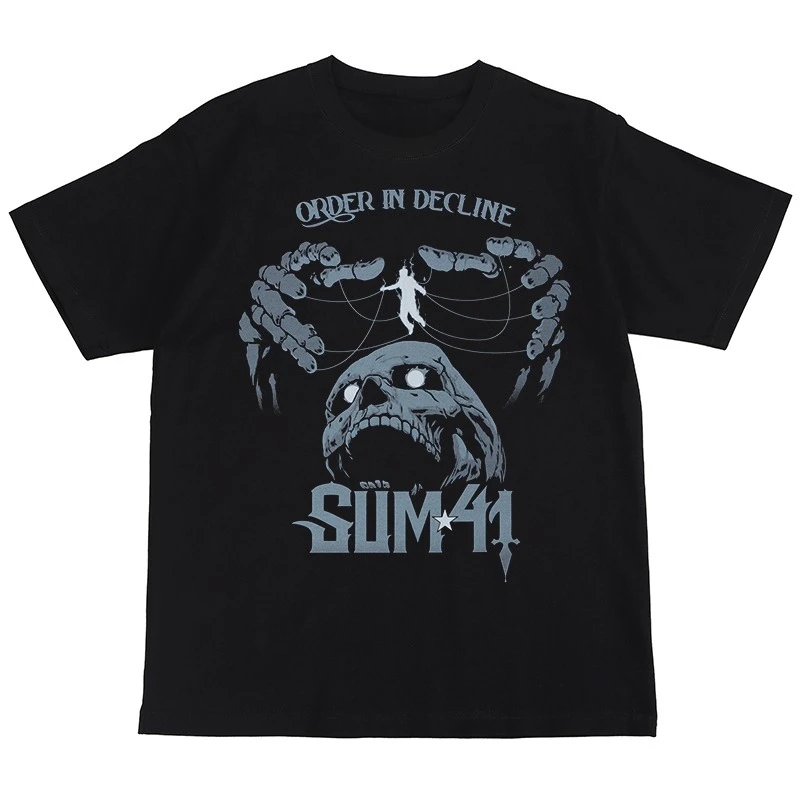 

SUM41 Punk Rock Band Oasis Oasis Nirvana American Street Hip Hop Vintage Men's Crew Neck Short Sleeve T-Shirt
