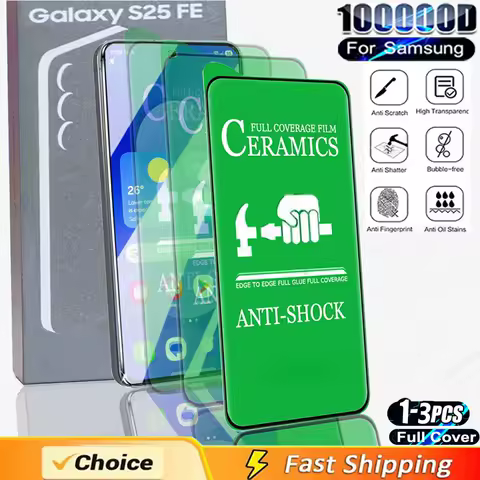 1-3 PCS Ceramic Soft Film For Samsung Galaxy S25 FE S23 S21 S20 FE A21S A31 A20 A30 A50 A70 S24 Plus S25 Ultra Screen Protector