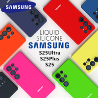 For Samsung Galaxy S25 Ultra S24 FE S23 Plus S22 Ultra Case S24 FE S23 FE S20FE Liquid Silicone Phone Back Cover