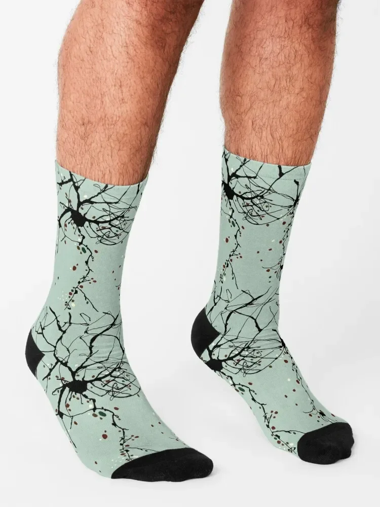 Neurons Socks cute hockey Christmas Climbing Socks Woman Men's