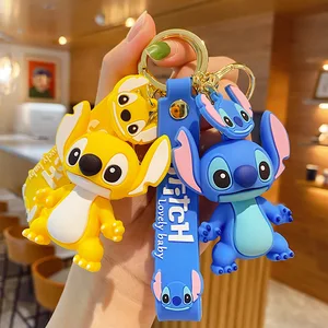 New Disney Anime Cartoon Keychain Mickey Mouse Minnie Lilo & Ponto Bonito Doll Keychain Ornament Pingon Children Gifts 10 Main Sales Anime Keychain - №2