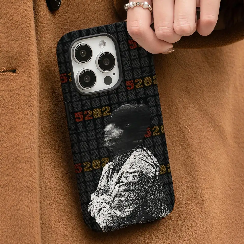 

Rapper D-Duki 5202 Phone Case For iPhone 17 16 15 14 13 12 Pro Max Plus Glossy HD Double-Layer Liquid Back Film Hard Shell