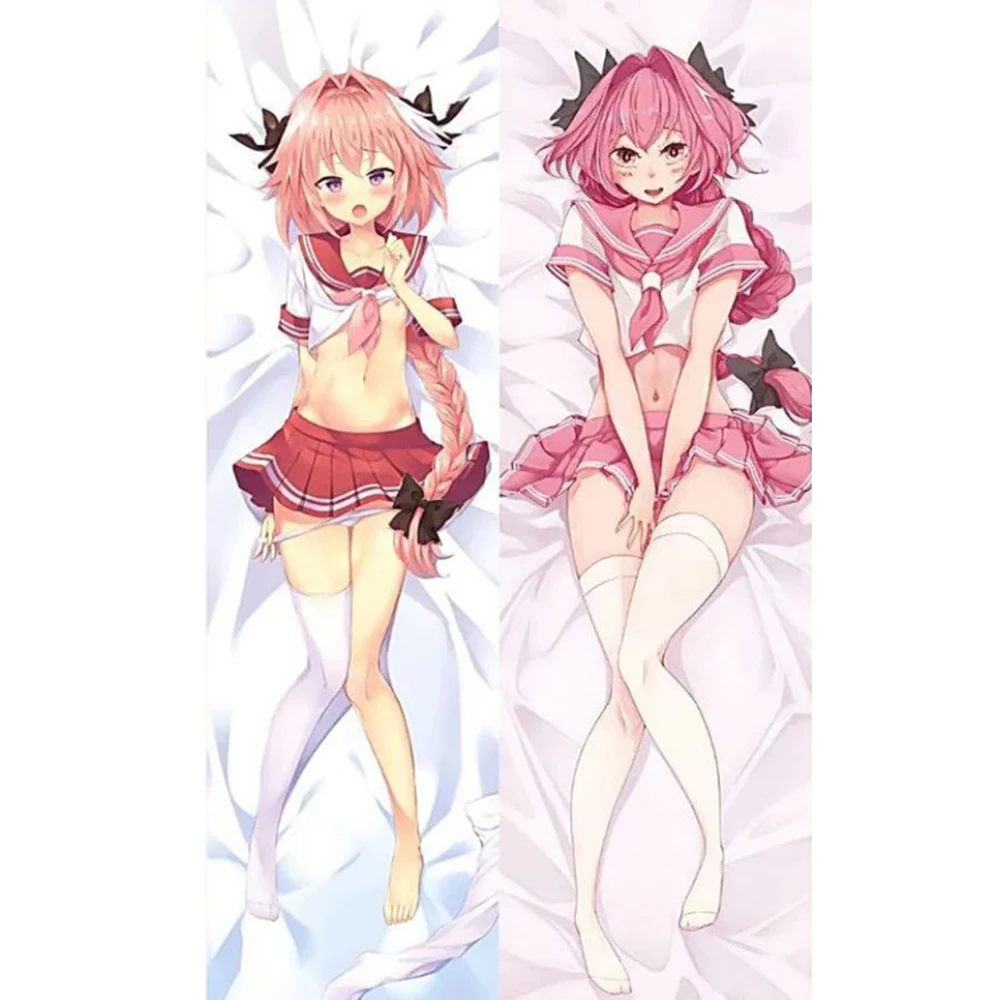 Astolfo Anime Dakimakura Cartoon Soft Throw Pillow Case Hugging Game FATE Theme Character Body Pillowcase Print Pillow Cover