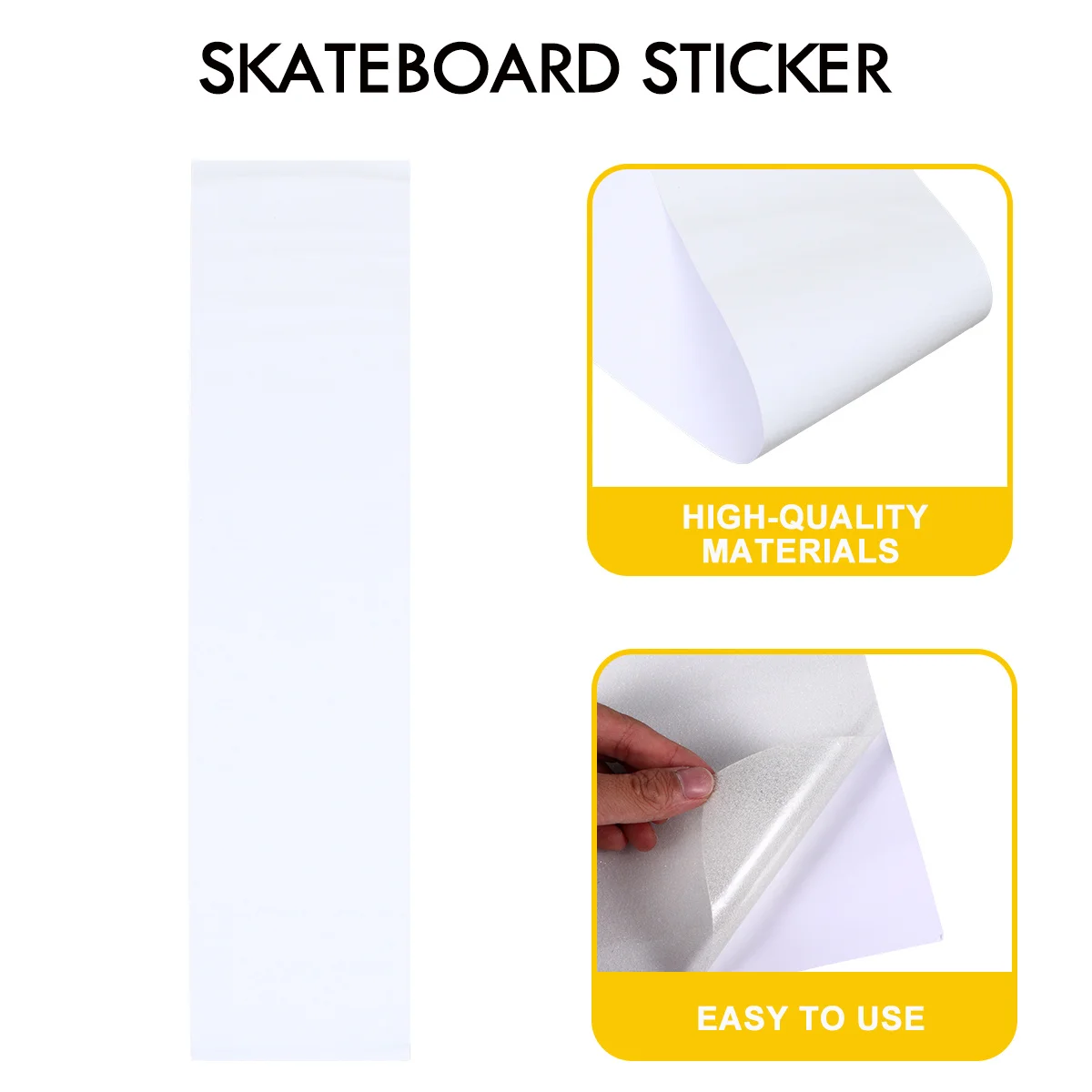 

1 pc Transparent Sandpaper For Scooter Sticker Waterproof Non-Slip Grip Tape Easy Apply Remove Durable Skateboard Accessories