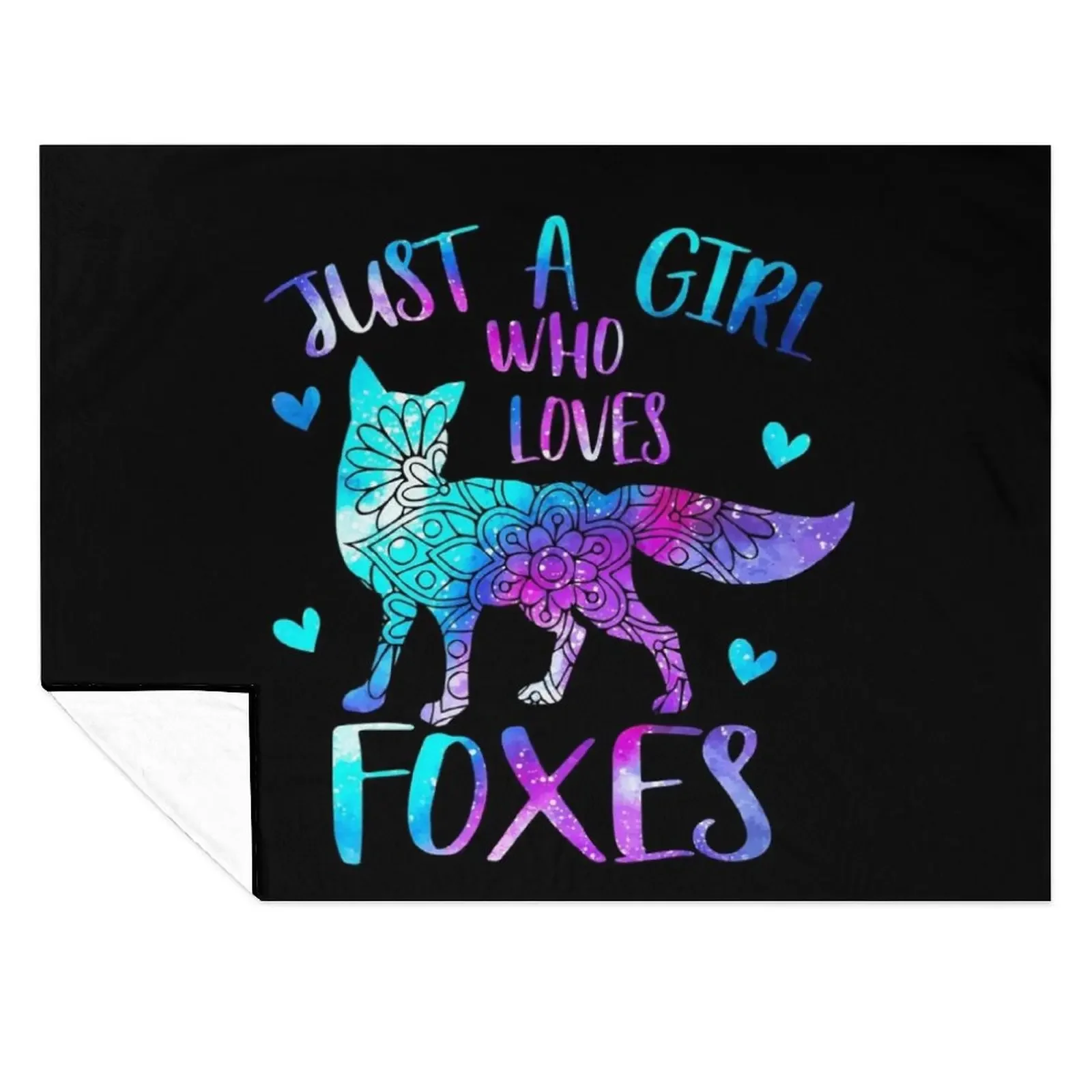 

Just a girl who loves Foxes Throw Blanket Flannel For Sofa Thin Cute Extra Large Throw Blankets
