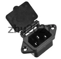 AC 250V 10A IEC320 C14 Inlet Plug Power Socket Power Devices Socket 2Sets w Cover