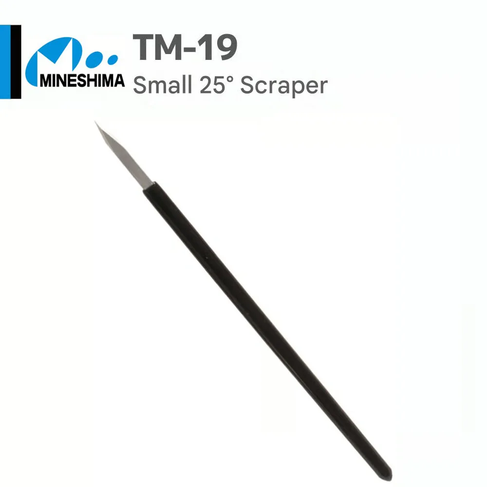 ミネシマ-tm-19-25-°-小型精密スクレーパー-4mm-カッティングエッジ-ジュエリー、プラスチックモデル、細部彫刻、バリ取り、面取り用