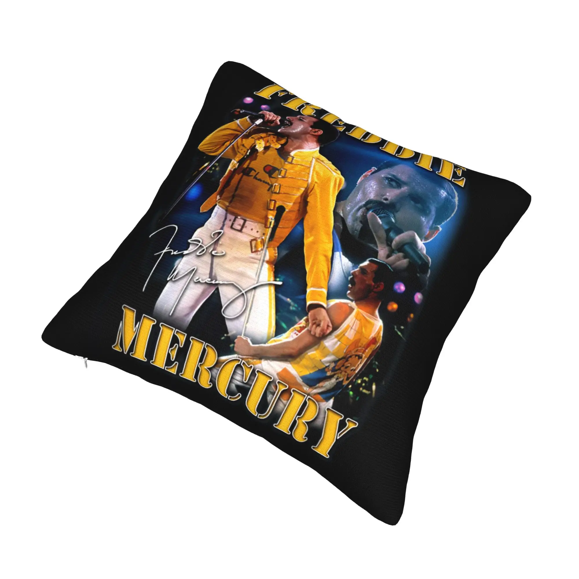 Freddie Mercury Cushion Cover 40x40cm  Soft Luxury Throw Pillow for Sofa