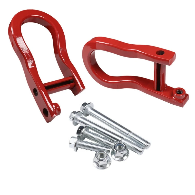 Red Tow Hooks Kit For Chevrolet Silverado 1500 GMC Sierra 1500 84192871 Accessories