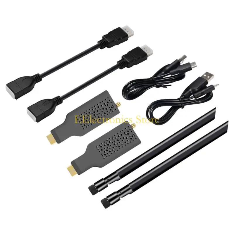 B03C مرسل إشارة HDTV بسلاسة جهاز إرسال HDTV لاسلكي طويل المدى موسع الفيديو للاستخدام المنزلي والمكاتب