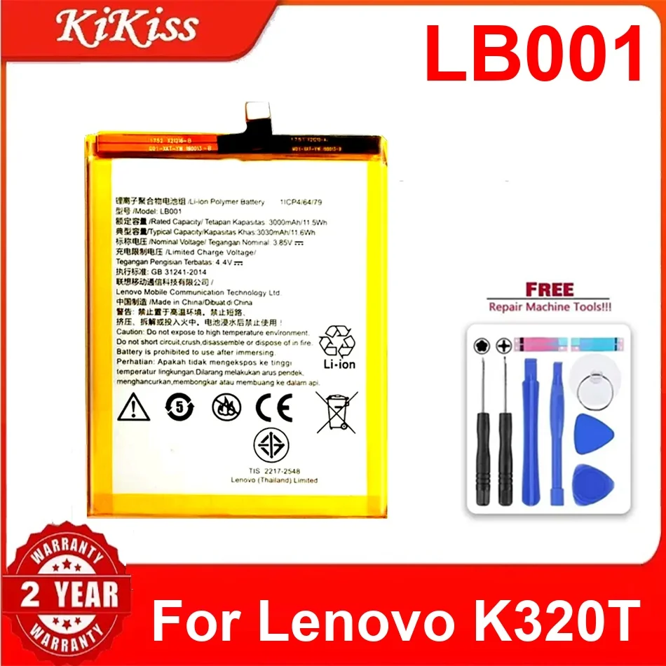 

LB001 3000Mah Battery For Lenovo K320T Durable Rechargeable Mobile Phone