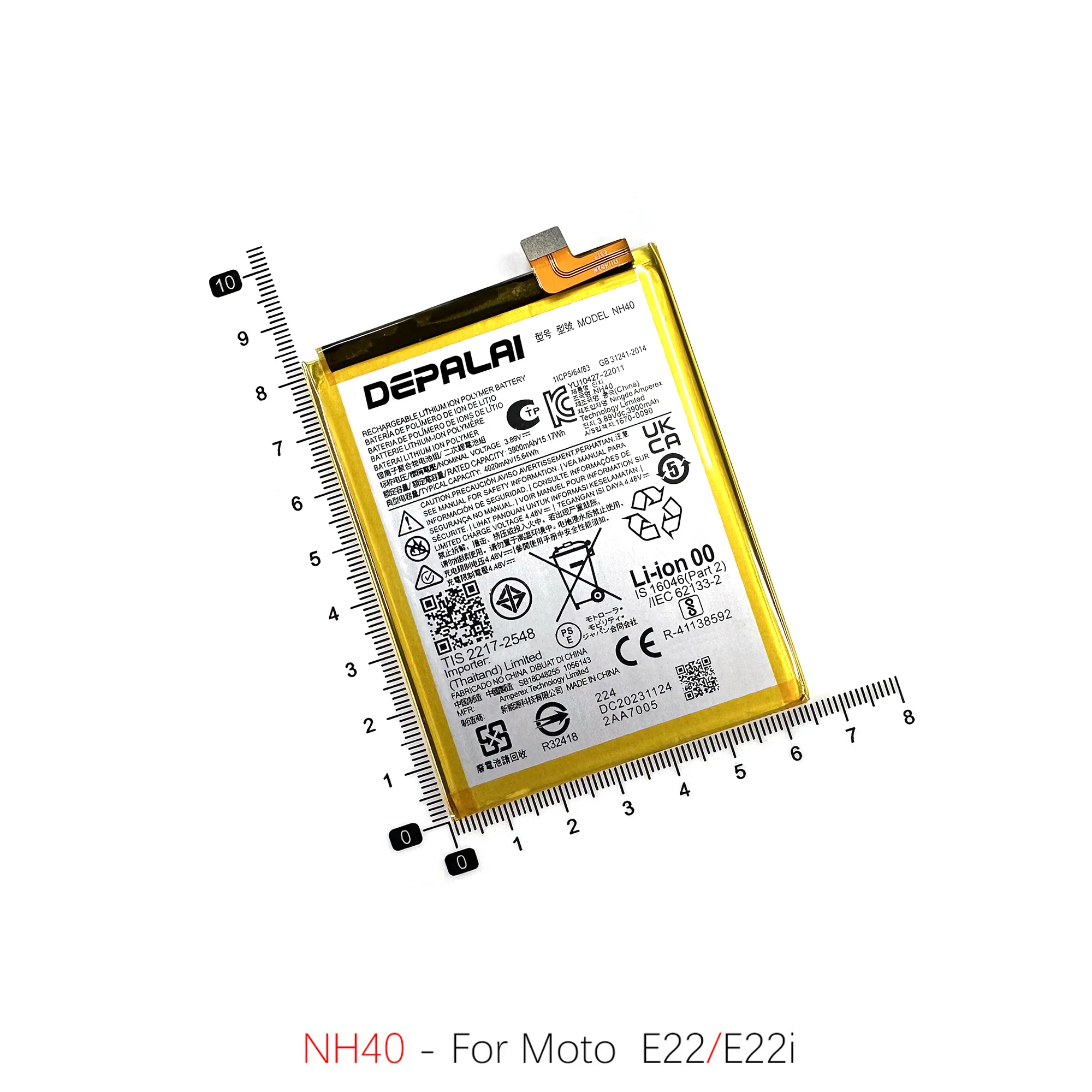 EL40 HE50 KS40 LC40 NH40 Battery For Motorola E1 E7 E22XT1019 E4Plus E5Plus E6Play Batteries Rechargeable Battery