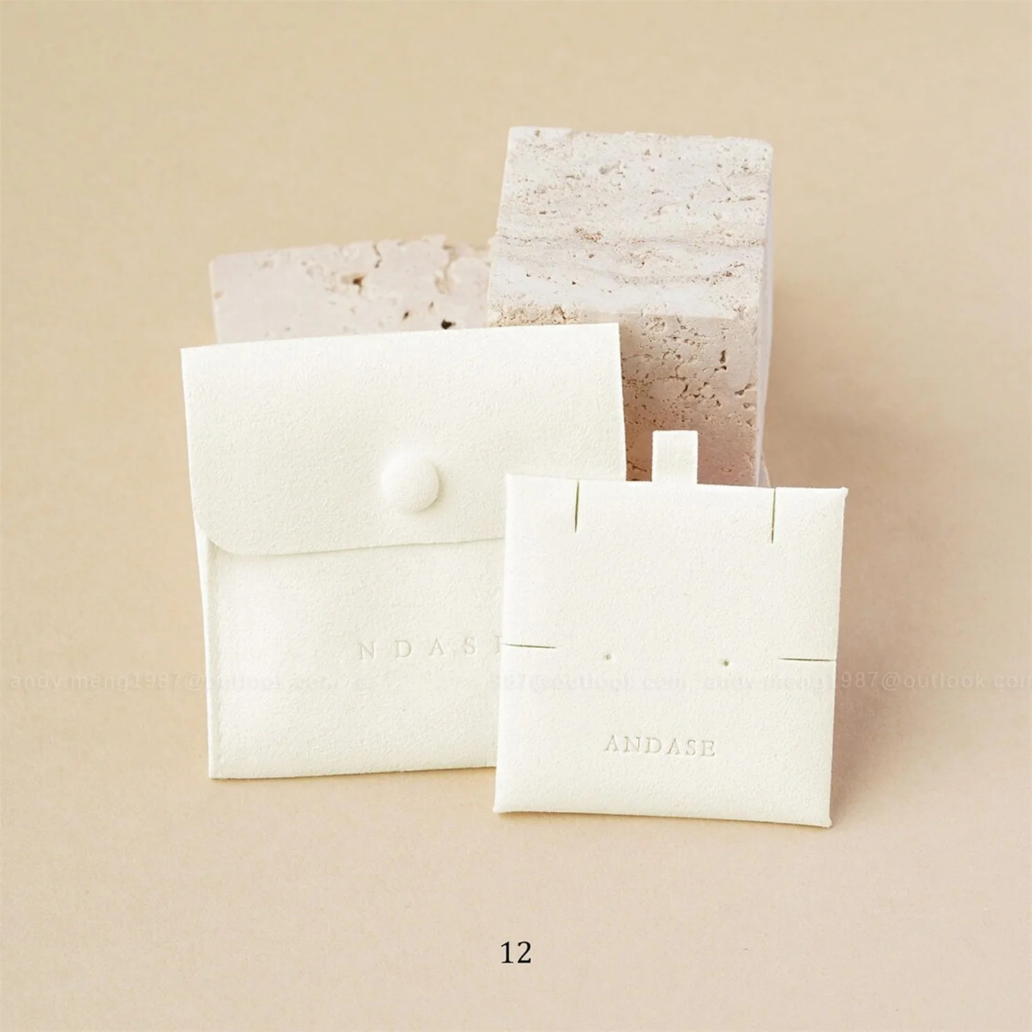 

50 set display cards custom jewelry bag with insert pad Logo printed small earrings necklace packaging bags bulk wholesale