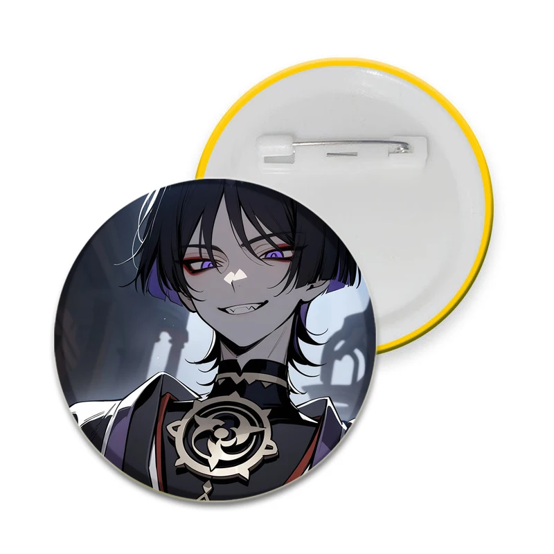 32/44/58mm Tinplate Brooches Scaramouche Soft Button Pins Cute Cartoon Badge Game Jewelry Wholesale Collect Gift for Friends
