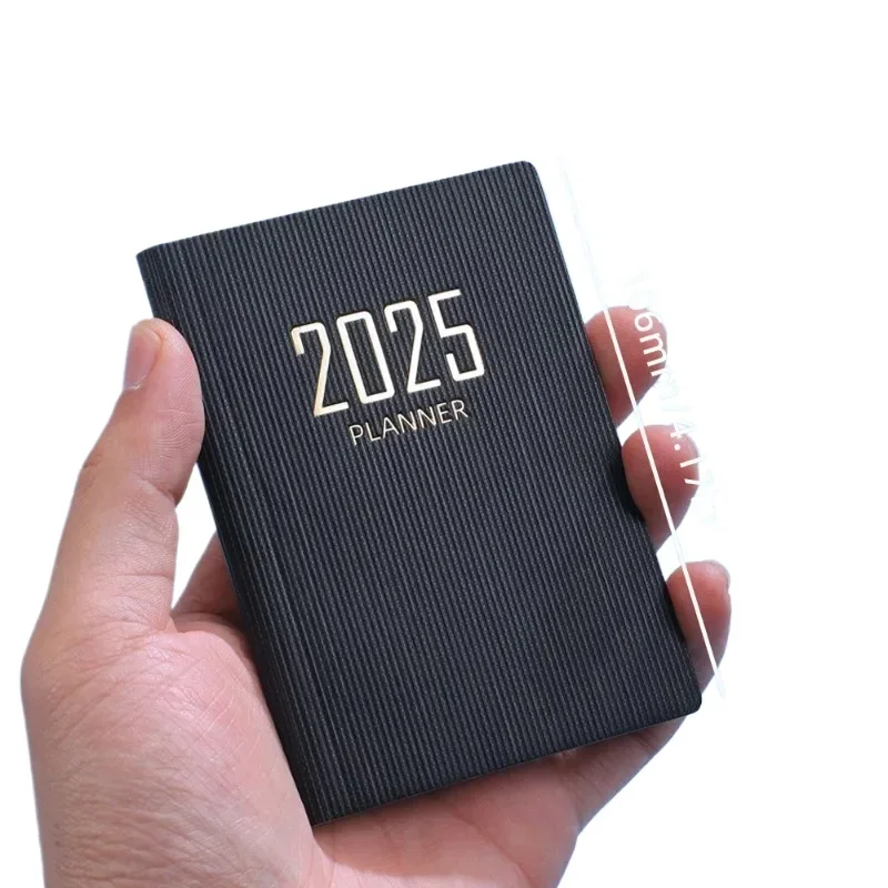 2025 2024 Agenda Book Portable Diary Weekly Planner Notebooks To Do List English Notepad With Calendar School Office Supplies