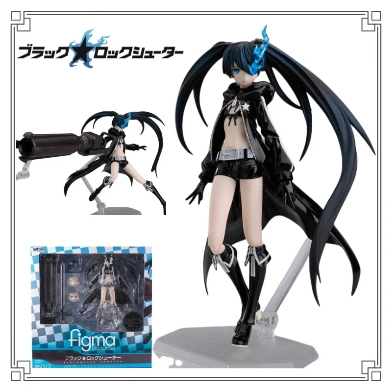 15CM Figma Black Rock Shooter Hatsune Model Ornaments Movable Joints Sword Action Statue Collection  Handicraft Holiday Gifts