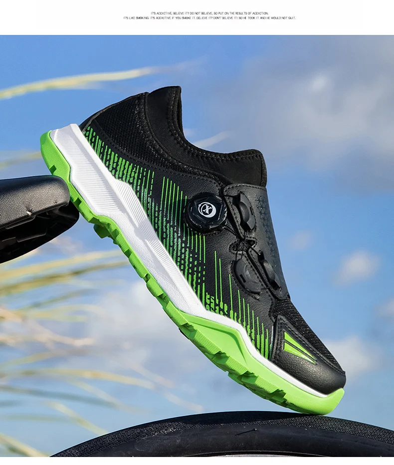 Unisex-Radsport-Sneaker MTB-Schuhe mit Herren-Spikes für Straßen- und Dirt-Bikes, flache Rennschuhe für Damen, Mountainbike-Spd-MTB-Schuhe, Zapatillas MTB – Detail 1