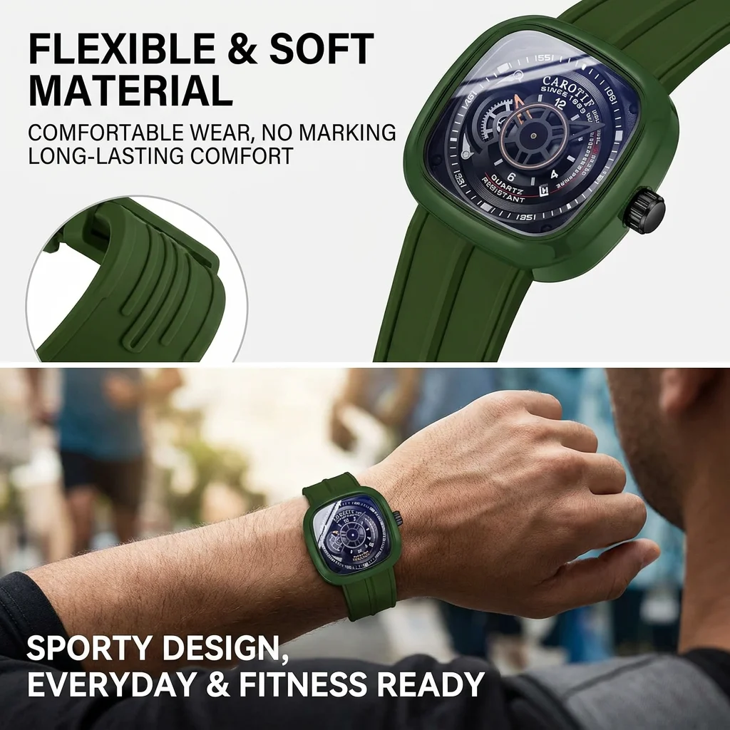 1 個メンズブルーダイヤル合金ストラップヴィンテージファッシ - Open Heart Watch のレビューと価格