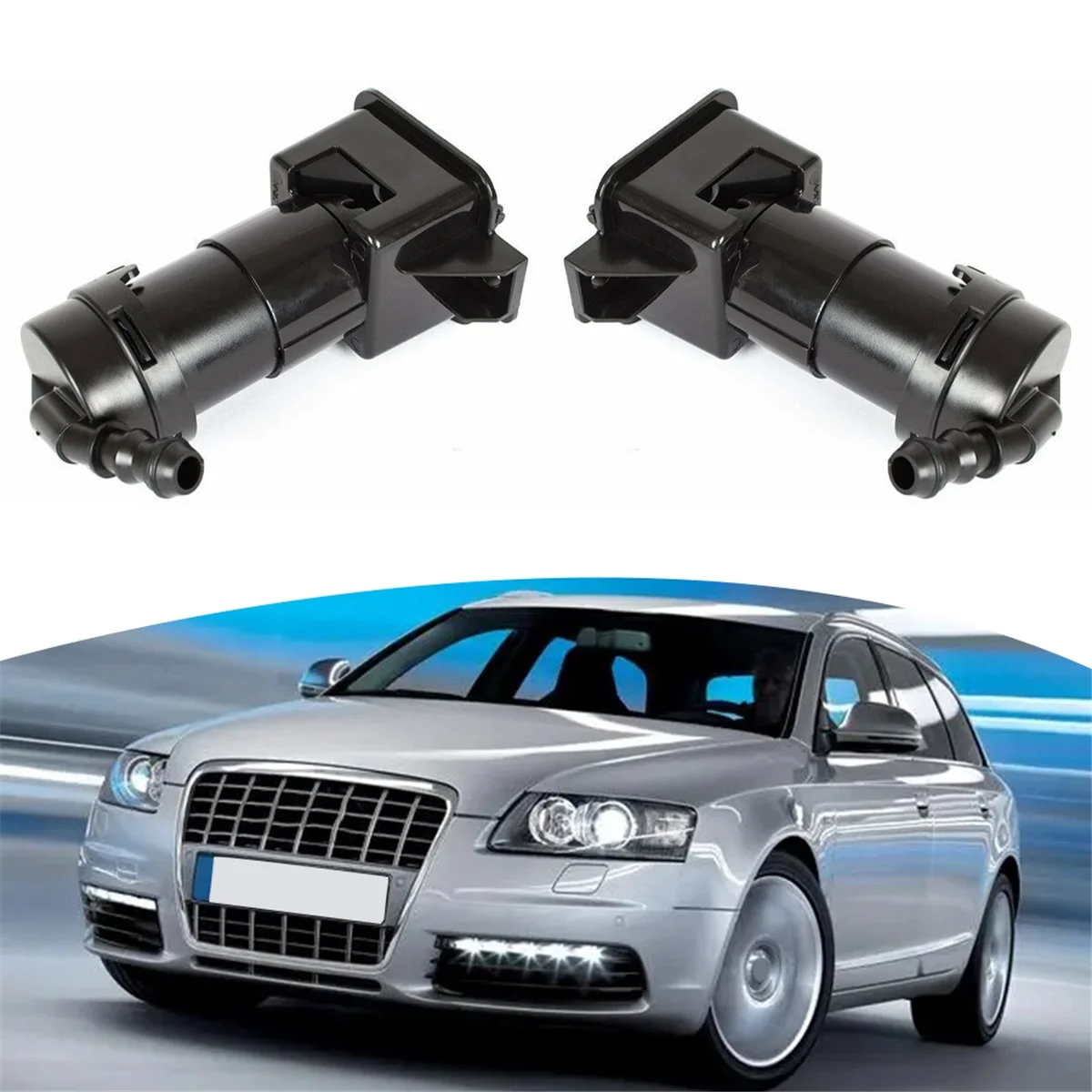 Автомобильная передняя левая и правая форсунка омывателя фар 4F 0955101 /02 8D 0955101   для Audi C6 A6 Quattro 2005-2008