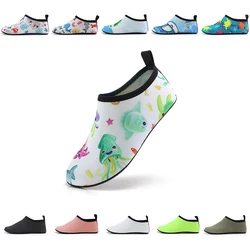 Children Outdoor Beach Game Barefoot Quick-Dry Aqua Shoes Boys Girls Soft Diving Wading  Swimming Shoes Indoor Yoga Socks 20-37#