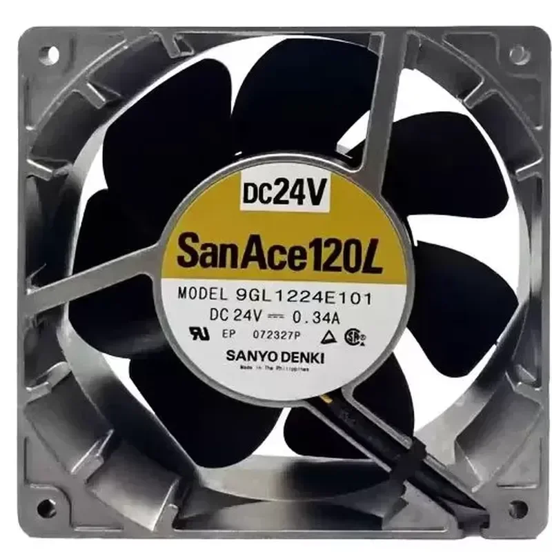 For Japan SANYO Sanyo 9GL1224E101 24V 0.34A inverter metal fan three-wire cooling fan
