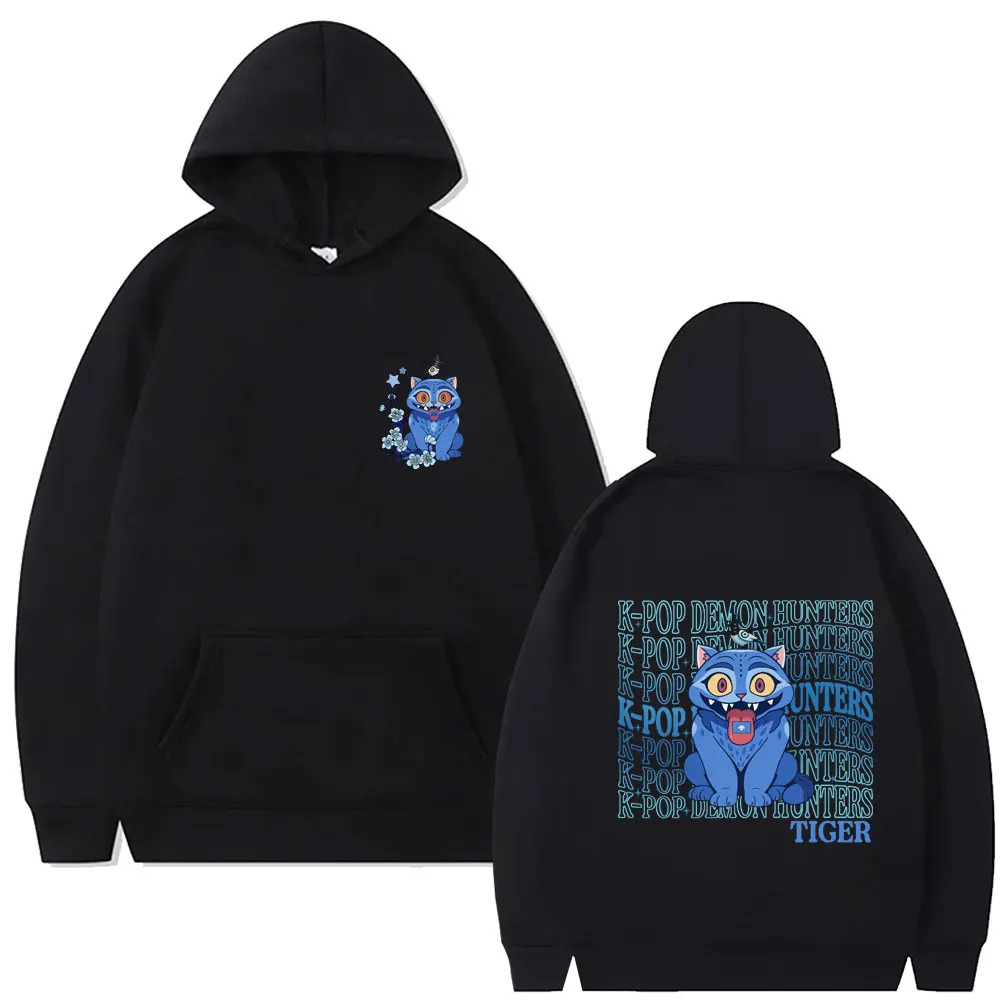 

Kpop Demon Hunters Derpy Tiger Hoodie Men Women Fashion Cartoon Trend Streetwear Men's Clothing Oversized Fleece Cotton Hoodies