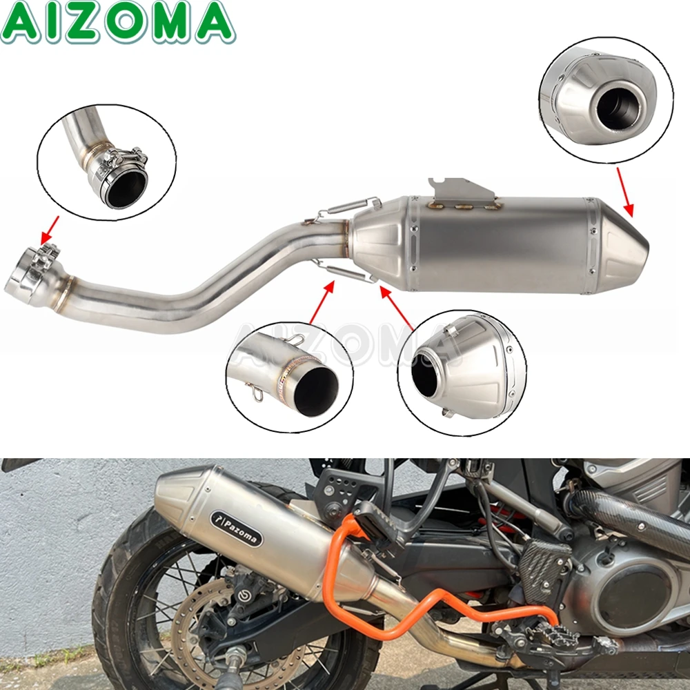 304 Stainless Steel Full Exhaust Pipe Motorcycle Muffler System For Harley Pan America 1250 RA1250 RA1250S CVO RA1250SE 2021-24