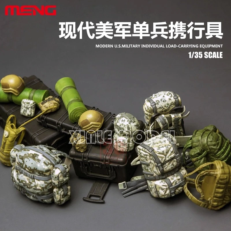 

MENG Plastic Assembly Model Kit SPS-015 Modern U.S. Military Individual Load-Carrying Equipment 1/35