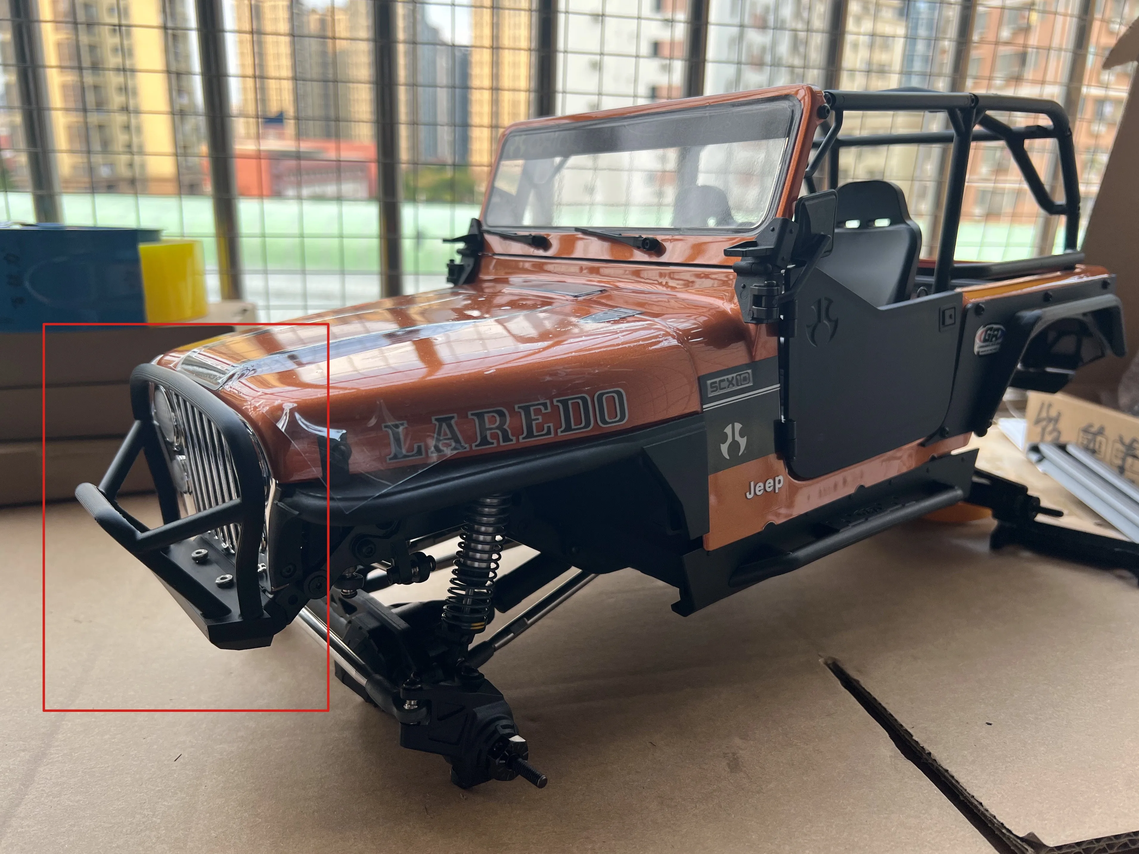 AXIAL Rc Crawler Front Bumper For Axial Cj7 V2 Impact Resistant Non Deformable Flexible Upgrade Accessory For Rc Competition