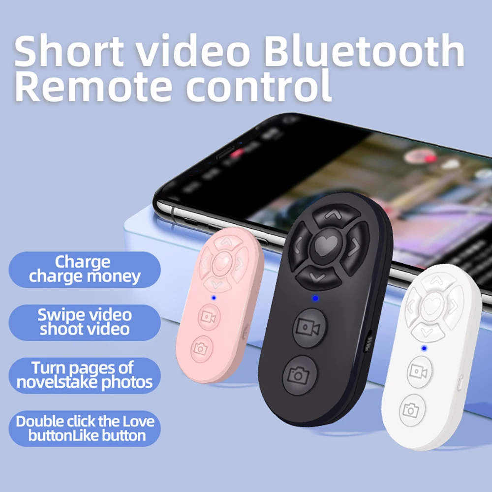 

Bluetooth-compatible Remote Shutter Wireless Selfie Control Self-Timer Remote Control Camera Stick Shutter Release For Phone