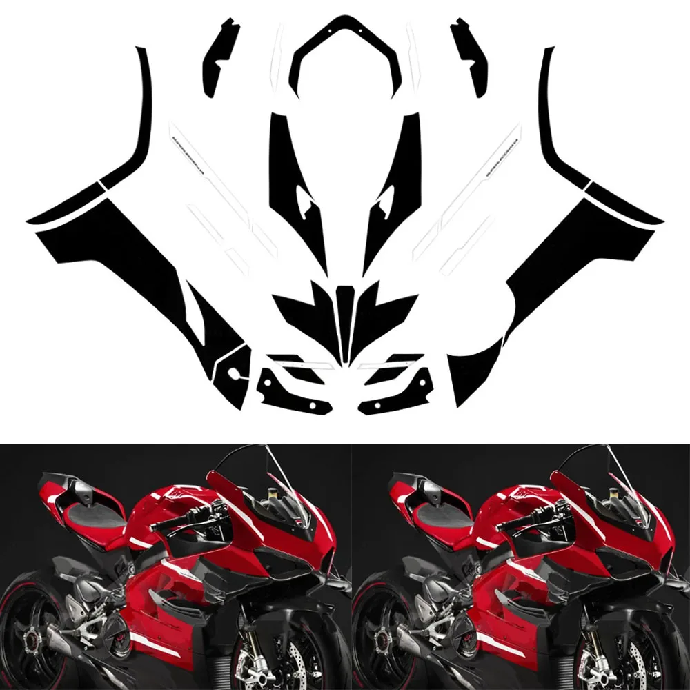 Motorcycle Fairing Ccessories Sticker Decals Applique Bodywork Protective Decorative For DUCATI V4 PANIGALE Superleggera TAIL