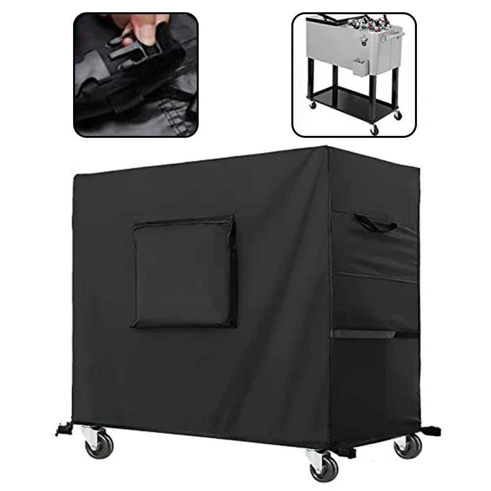 

Heavy Duty Heat Resistant Protective Cover for Ice Fryers and Cold Drink Trucks Black 420D Oxford Cloth Material