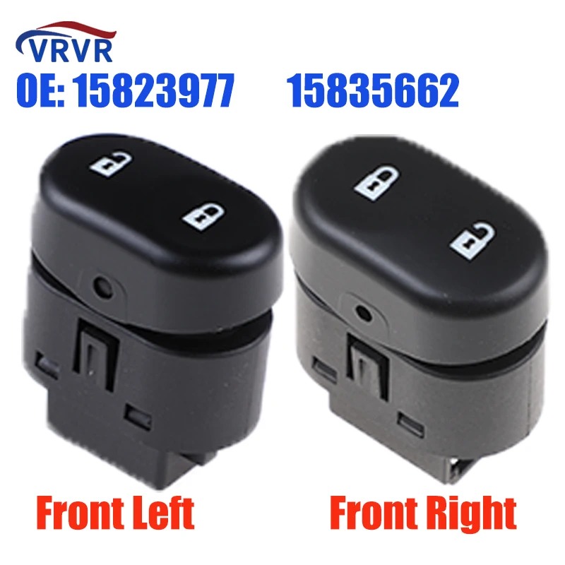 VRVR 15823977 Front Left 15835662 Right Passenger Door Lock Switch Cental Locking For 2008 2009 Chevrolet Malibu