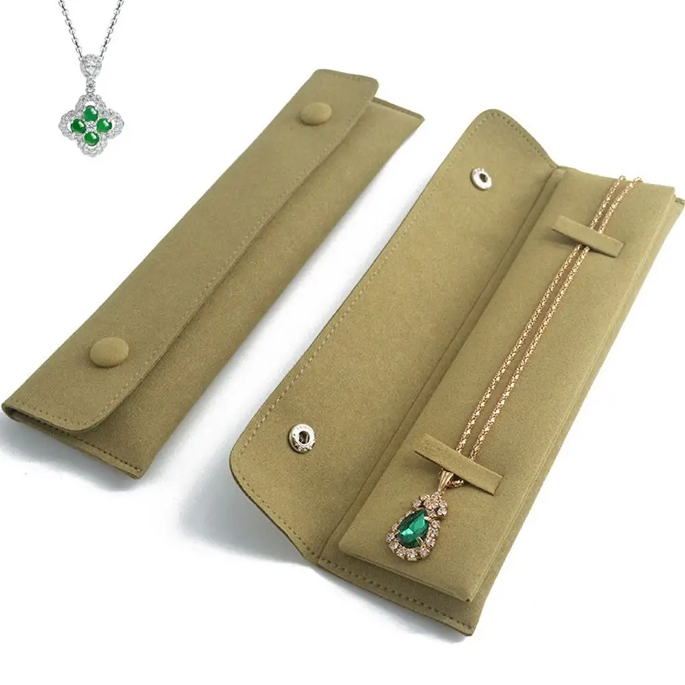 Portable Snap Button Gift Storage Pouch Bracelet Bag Packaging Bag Jewelry Bag