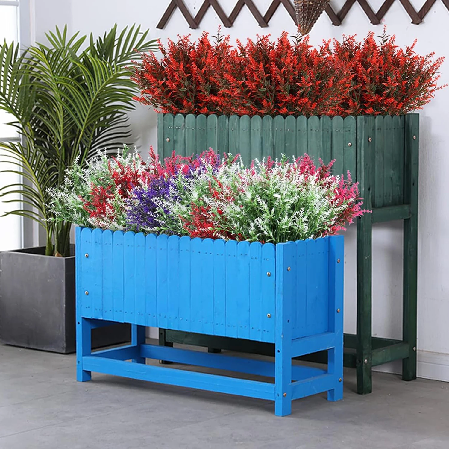 6 Stück Künstliche Lavendel-Pflanzen, Hochzeitsstrauß, Heimdekoration, Garten- und Hofdekoration für Festivals, DIY-Geschenk, Dekorationsartikel – Detail 3