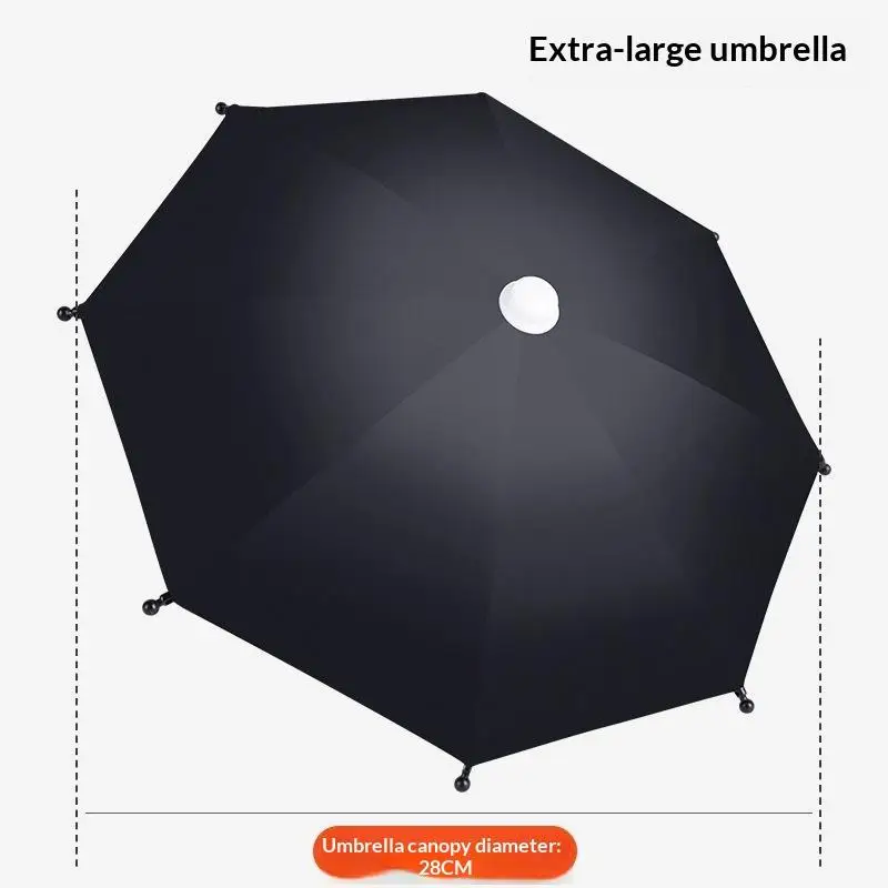 Motorcycle Phone Holder Umbrella Waterproof UV Protection Foldable Design for Ebikes Scooters Outdoor Activities