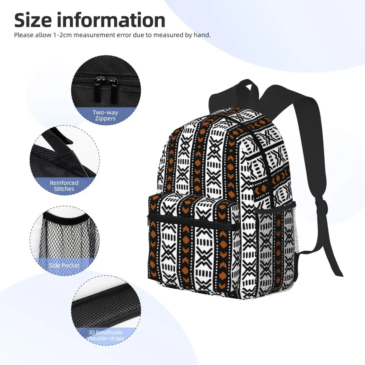 حقيبة ظهر مدرسية للطلاب من بوجولان الأفريقي، حقيبة ظهر للسفر والمشي لمسافات طويلة للأولاد والبنات، حقائب كتف