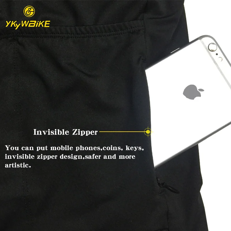 YKYW Sommer Herren Pro Kurzarm Radtrikot Atmungsaktive gelbe Shirts MTB Maillot Rennen Rennrad Tops Fahrradbekleidung – Detail 12