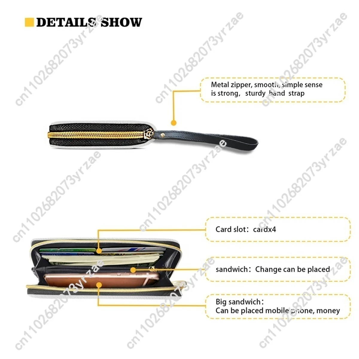 Fullmetal Alchemist Wallet Mens Womens Teenagers Long Zipper Wallet Double Print Commuter Personalized Photo Customizde Purses