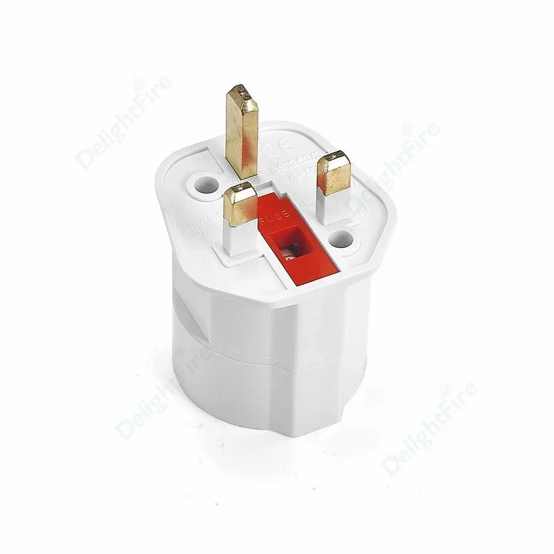 UK Plug Adapter EU To UK  European To British Universal Travel Adapter Type G Electrical Plug Converter Power Socket  AC Outlet