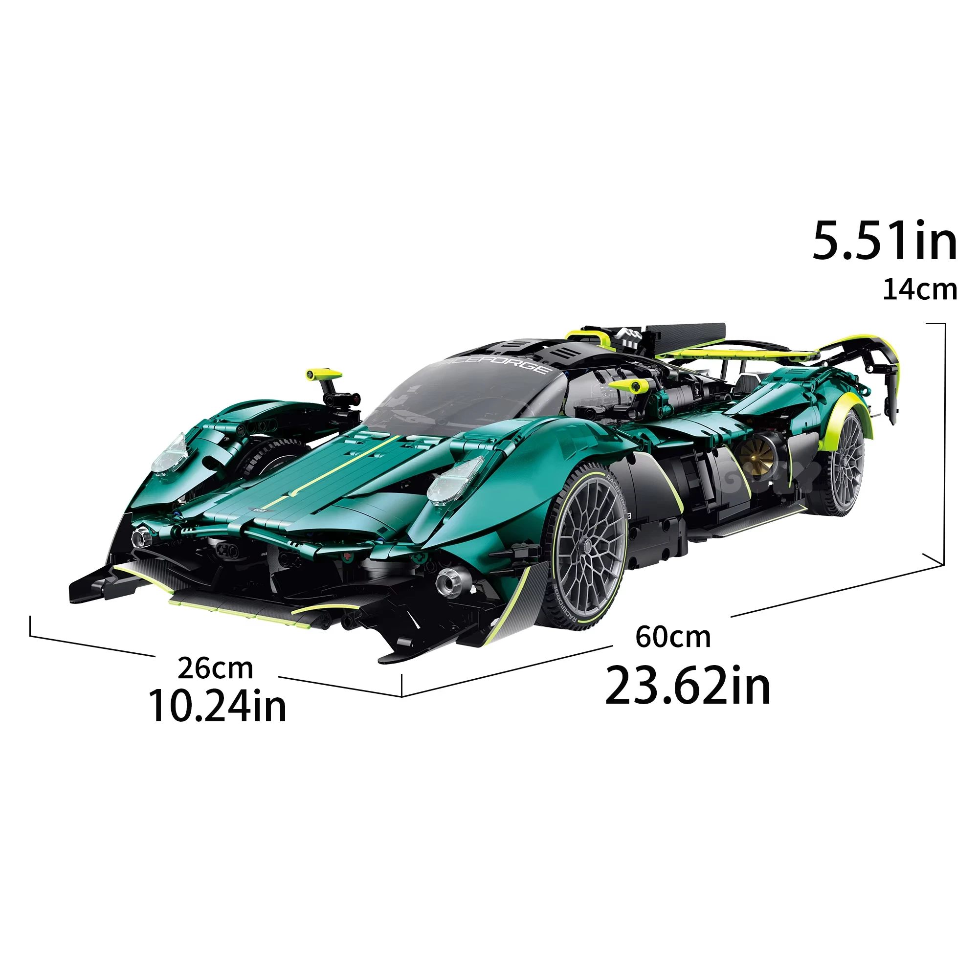 

GULY10648 Creative MOC Technology Supercar Remote Control Building Blocks, 3328pcs City 1:8 Model Brick Ornament, Boy Toy Gift