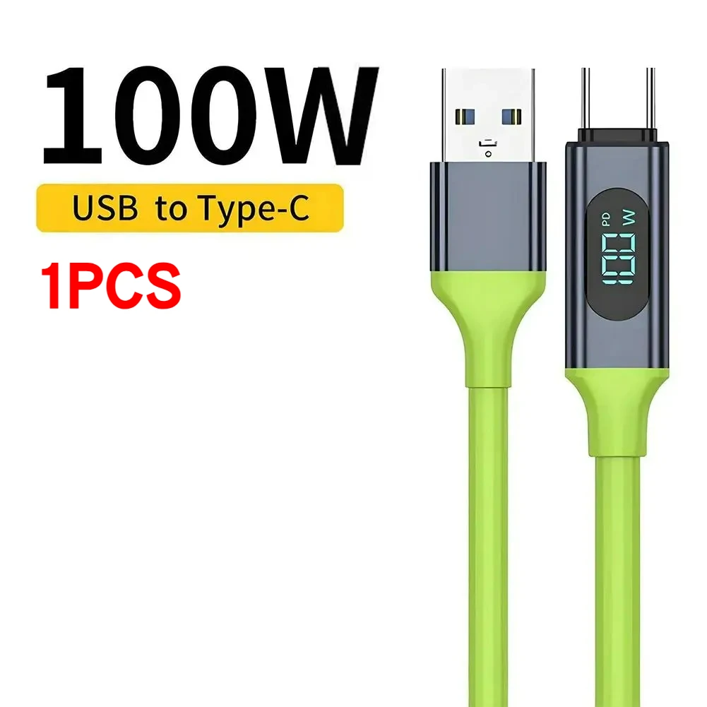 2026 NEU 240 W USB-C-Kabel Dual Typ C A auf C-Kabel mit digitalem Bildschirm Monitorzeit 480 Mbit/s Hochgeschwindigkeits-Datenübertragung Schnellladegerät