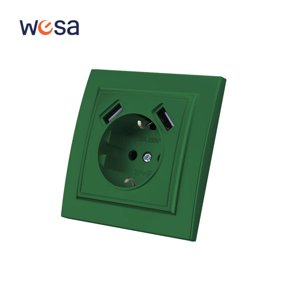 Wesa Green Dual Usb…