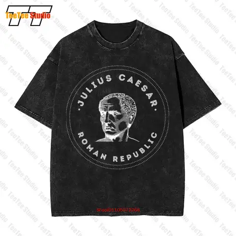 Julius Caesar Roman Emperor Spqr Centurion History Lover Vintage Oversized T-Shirt Augustus Army Ancient JO38