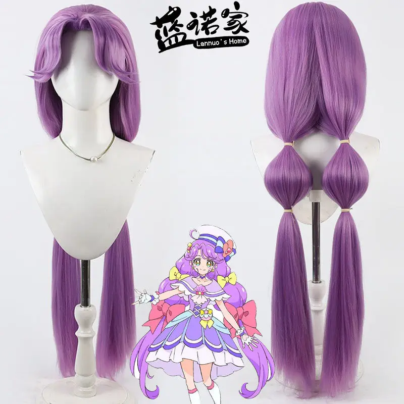 

Тропический румянец! Парик для косплея Футари Ва Pretty Cure (Кюре Корал), фиолетовый, термостойкий, синтетический, для карнавала и Хэллоуина