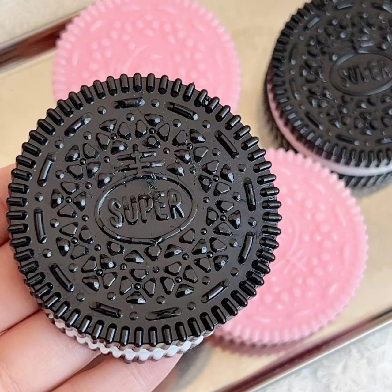 لينة ولطيفة تقليدCookies تخفيف التوتر والقلق مقاومة الضغط اليد والقدم الضغط لعبة هدية بالجملة