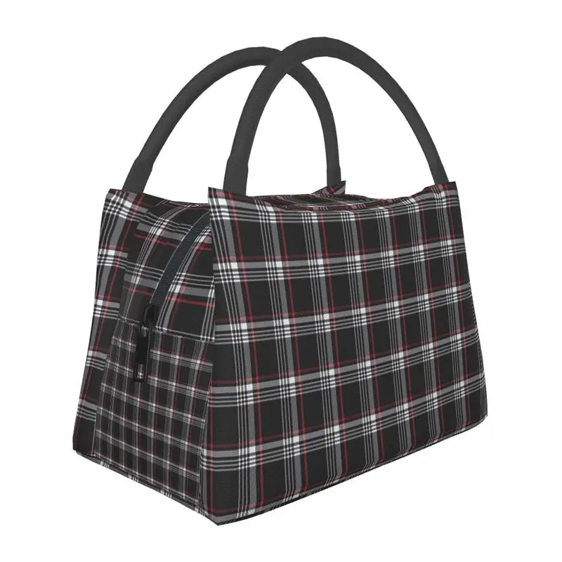 

Custom GTi Tartan Plaid Pattern Lunch Bag Men Women Cooler Thermal Insulated Lunch Box for Picnic Camping Work Travel