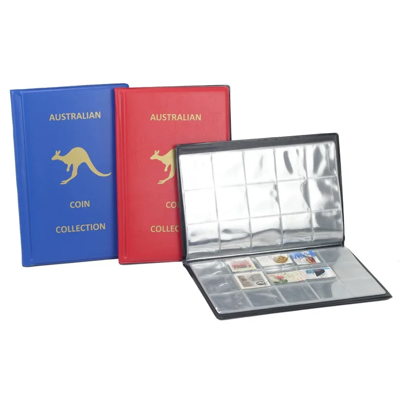 

240-Pocket Coin Collector's Book Coin and Stamp Collecting Badge and Stamp Organizing Book Collecting and Displaying Supplies
