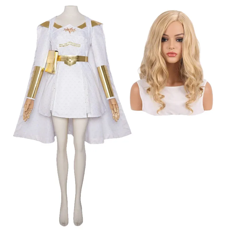 Halloween Starlight Cosplay Costume Superhero Stage Outfits Annie January Cosplay Wigs Carnival Heroine Dressing Up Women Size