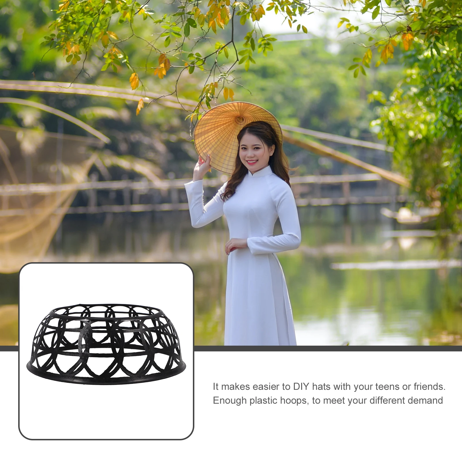 

10 Pcs Plastic Safety Inner Ring Black Color Hat Insert Easy Install Remove Suitable Hardhats Construction Bump Cap
